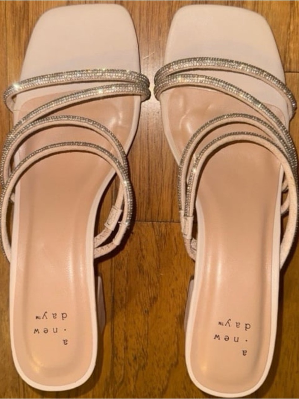 Brand New Target A New Day Sparkly + Pink Beige Square Heels